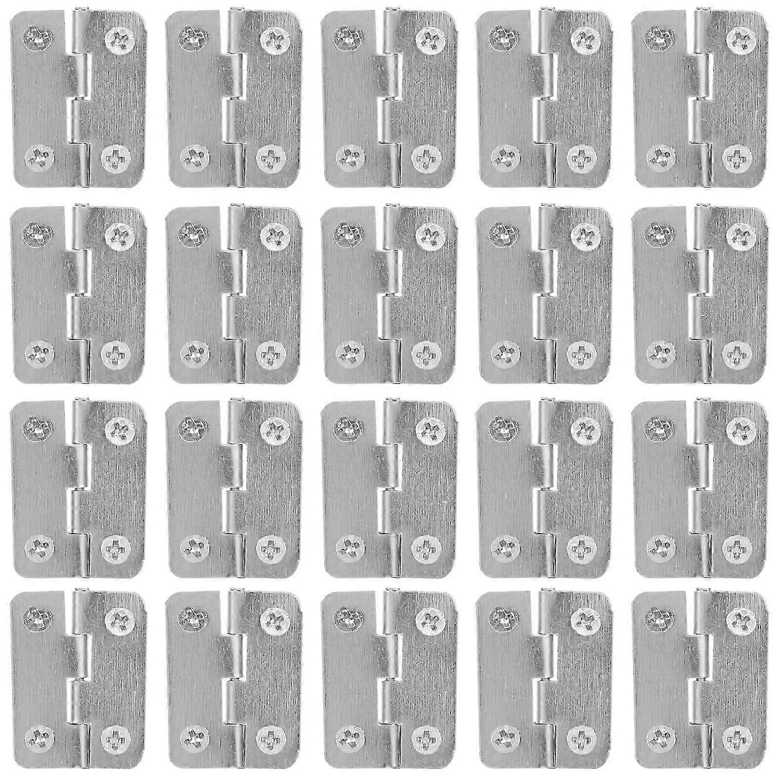 20pcs Small Hinge Bird House Hinge Iron Folding Hinge Replacement Accessory