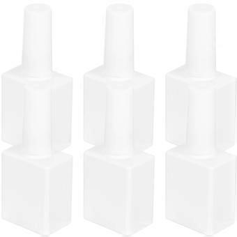Refillable Empty Nail Polish Bottles 6Pcs with Brush for Storage Use