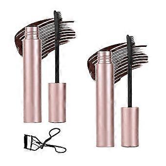 Wasserfeste Mascara Duo Schwarz & Braun, wischfest, voluminös und schwungvoll für ganztägigen Halt