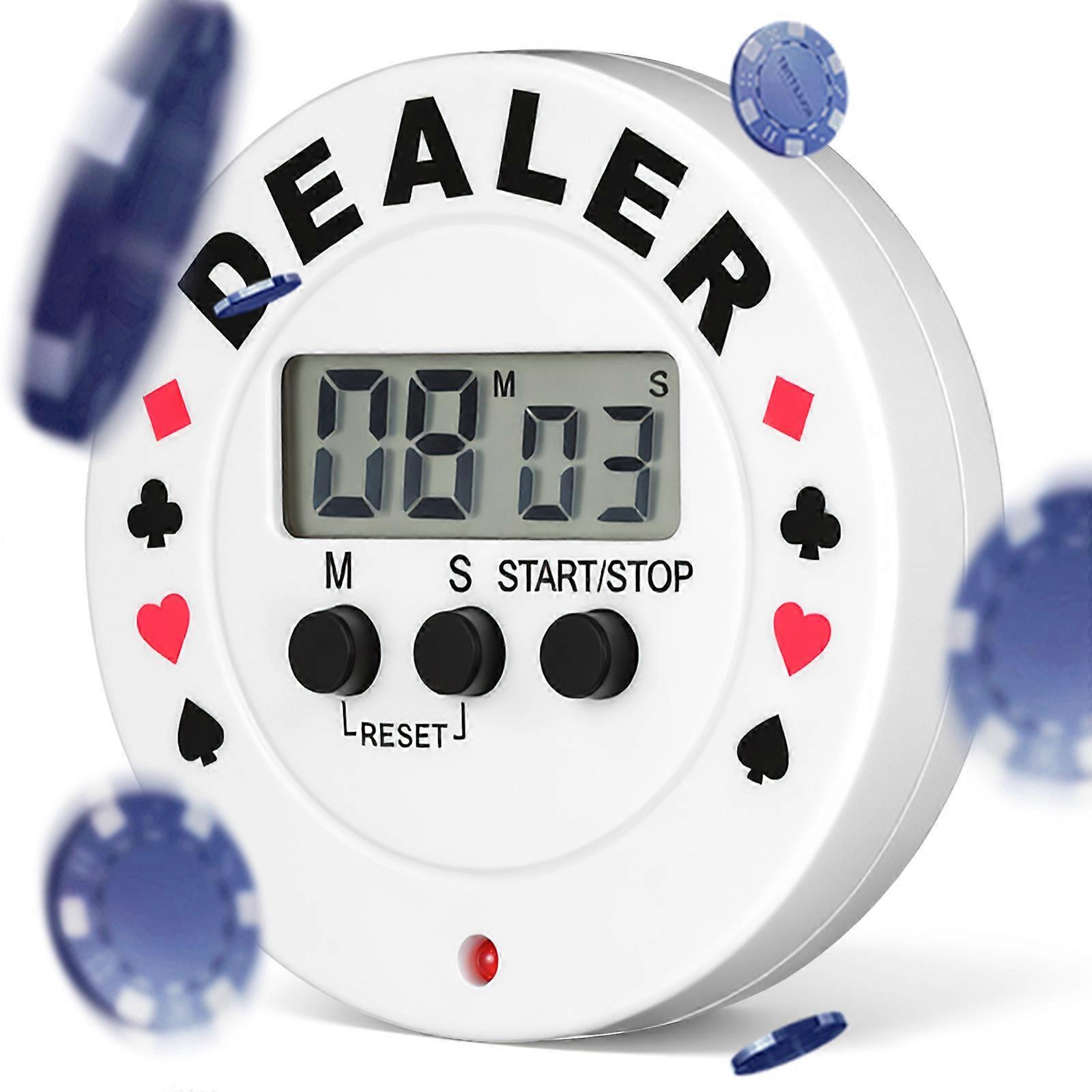 Poker Timer Countdown Timer Board Game Dealer Digital Clock Game Timer Poker Accessory