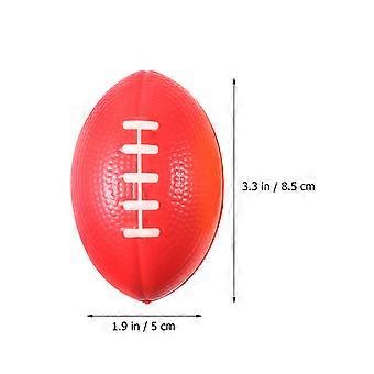 Bouncy Rugby Ball Elastic PU Sponge for Playing 10Pcs Assorted Colors