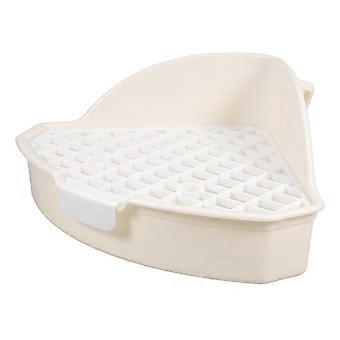 Small Animal Litter Box for Rabbit Toilet Training Durable Plastic Material