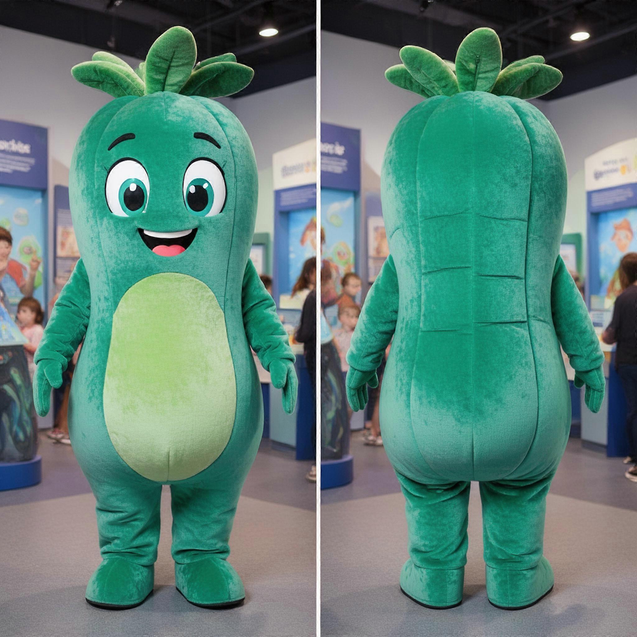 MASTICOT Teal Green Cucumber But Mascot