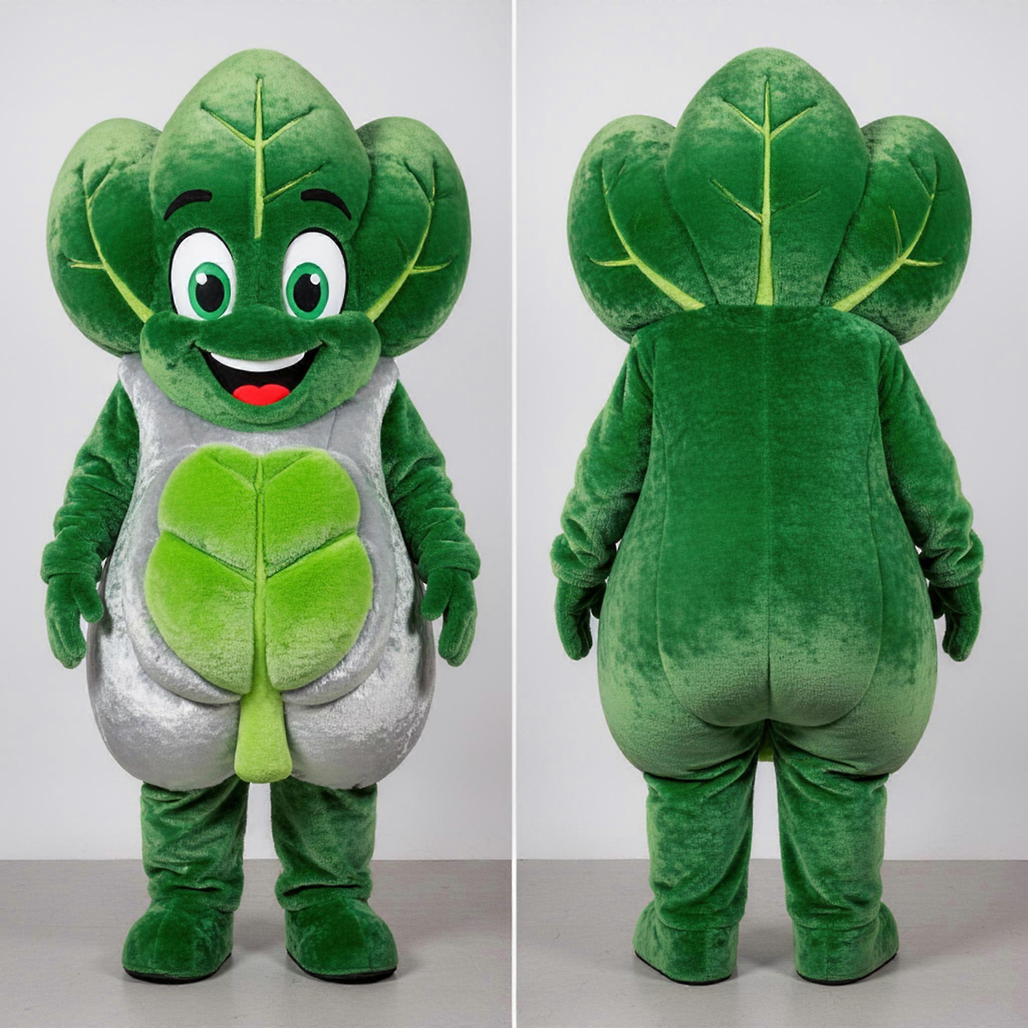 MASTICOT Emerald Green Rounded Spinach Mascot