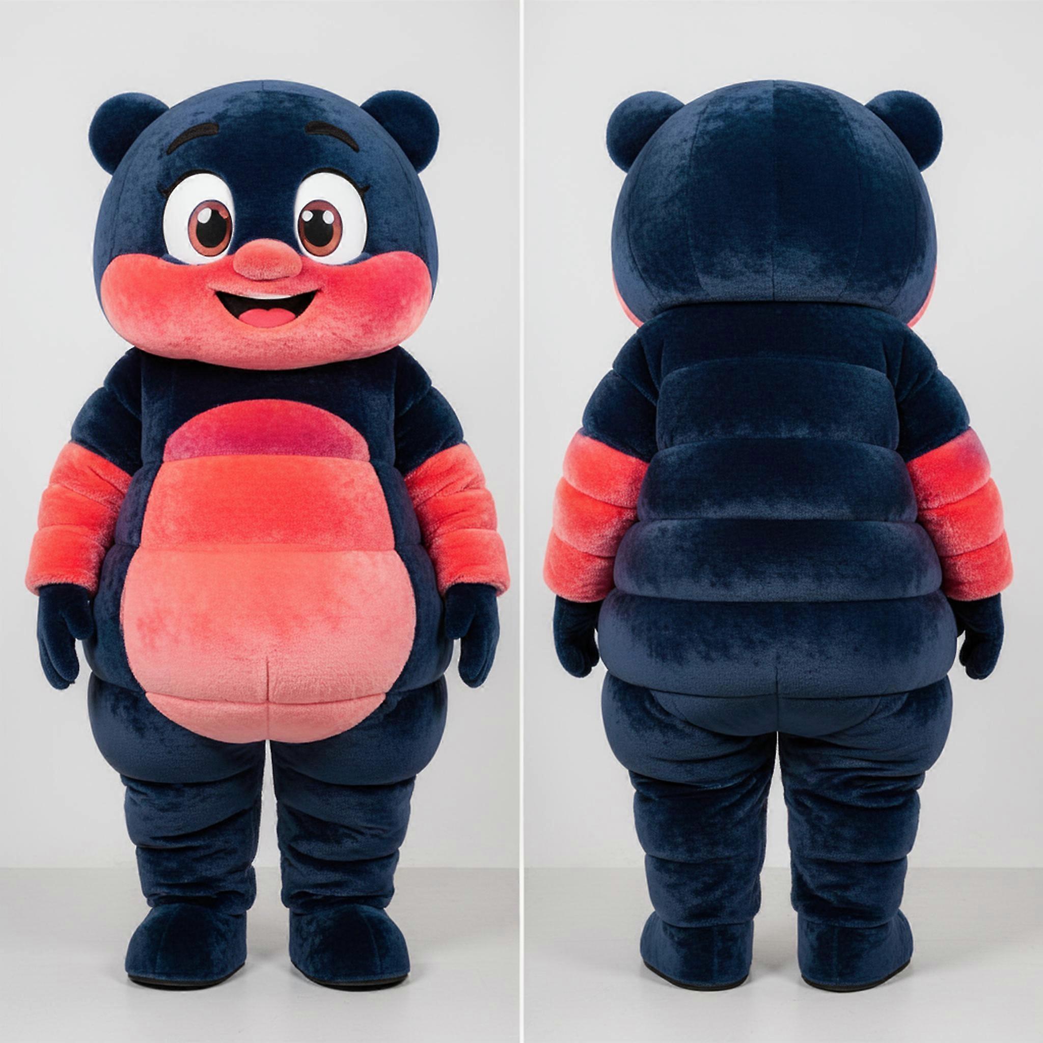 MASTICOT Navy Broad Shouldered Steak Mascot