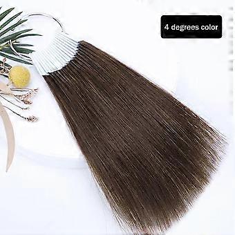 30Pcs 23Cm Real Human Hair Color Rings Swatches For Human Hair Extensions Salon Tools Hair Dyeing Sample Chart Dyeing Practice
