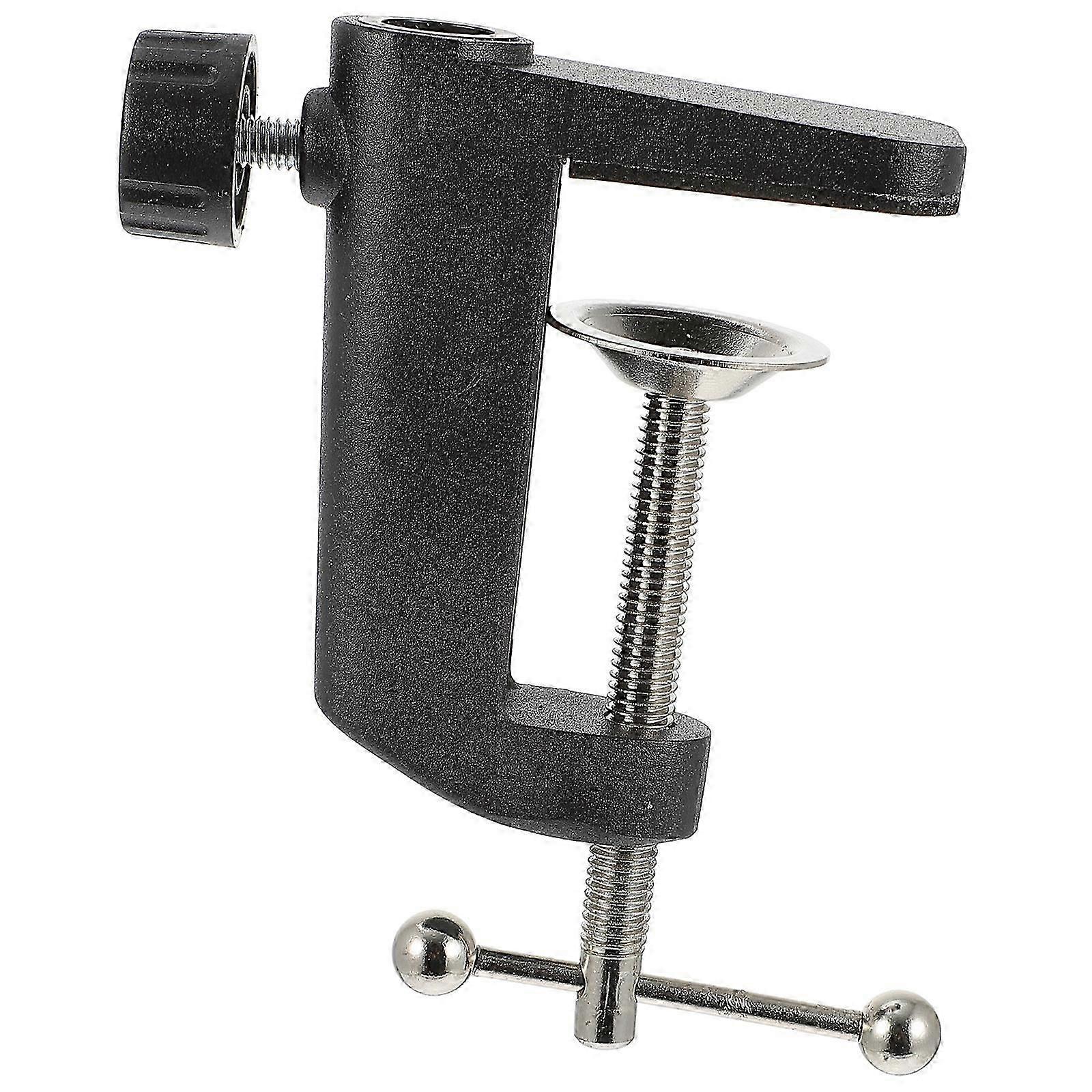 1Pc Bracket Base Microphone Cantilever Bracket Base Mic Clamp Compatible with Table (Black)