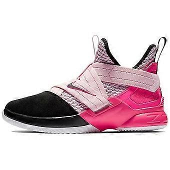 Nike LeBron 12 Rutschfeste, dämpfende und abriebfeste Basketballschuhe (mittelhoch) Schwarz/Pink Unisex AA1352-666