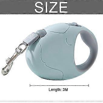 10ft Retractable Dog Leash for Small Medium Dogs, One-Button Brake, Green COX