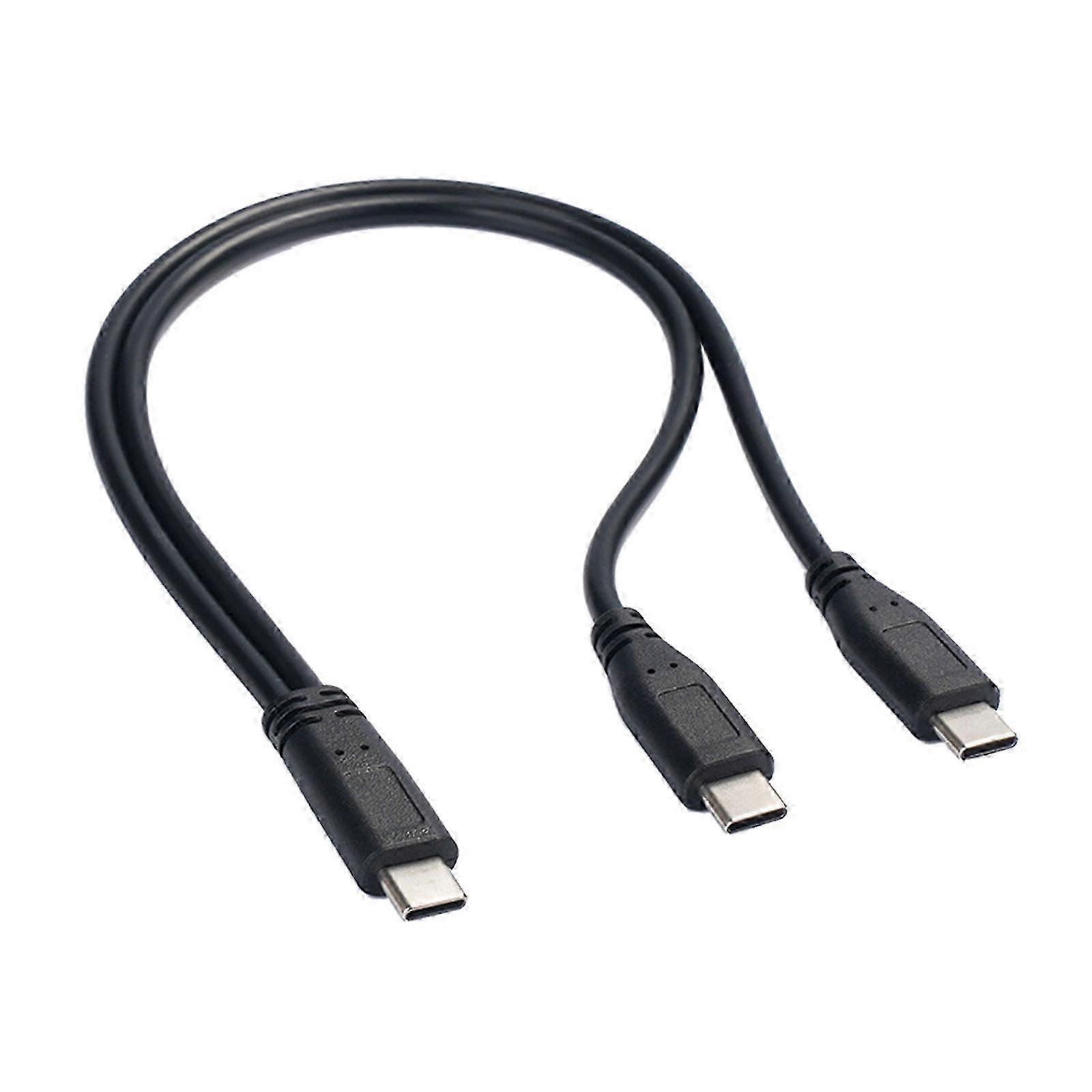 USB C Dual Charge Splitter 30cm