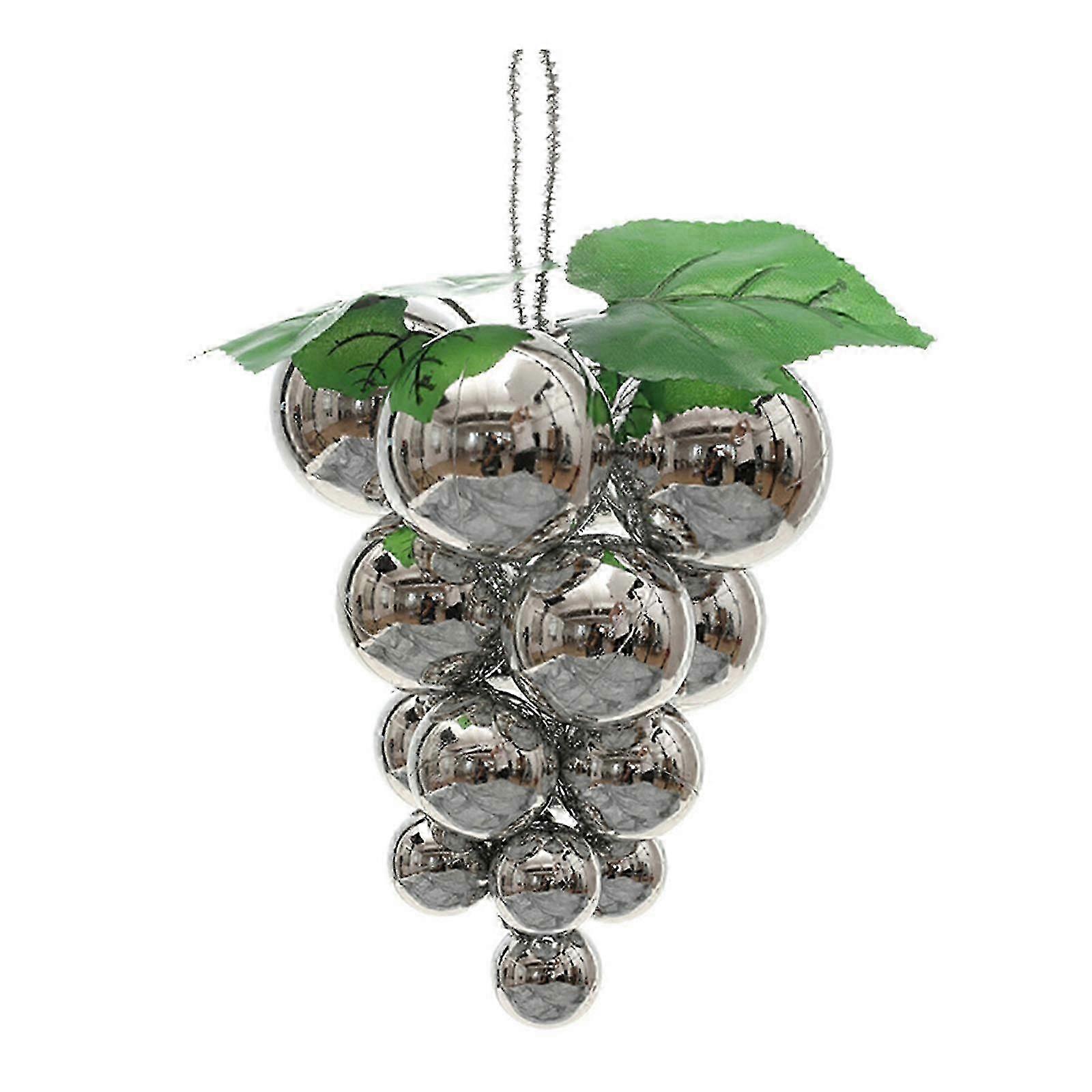 Realistic Plastic Grape Cluster Ornament
