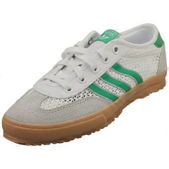 adidas Tischtennis Womens Fashion Trainers in White Green