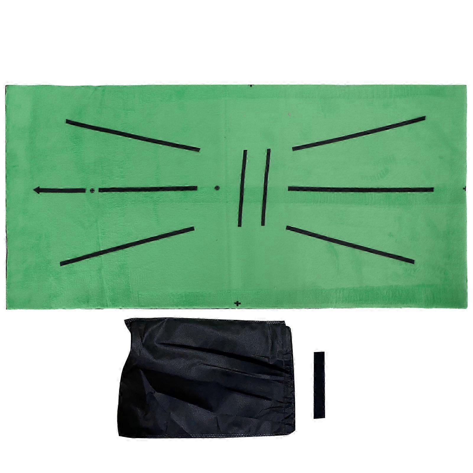 Trace-Visible Portable Golf Swing Mat