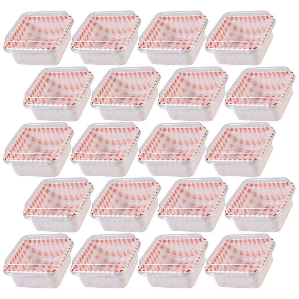Compact Cake Boxes Cookie Holders compatible with Storing 50Sets Pink Supplies