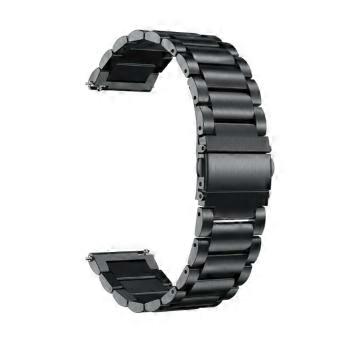 Pulseira de aço inoxidável para relógio inteligente, compatível com a pulseira do Oneplus Watch. Possui fecho de encaixe duplo e é feita de material resistente.