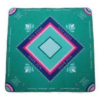 Alfombrilla para Mahjong, antideslizante y que reduce el ruido, de 82x82 cm (32.4x32.4 pulgadas), portátil, para juegos de cartas, póker y juegos de mesa.