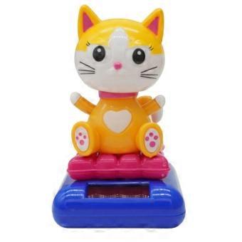 Home & Party Interior Decor: Solar Powered Dancing Cat Shaking Head Ornaments