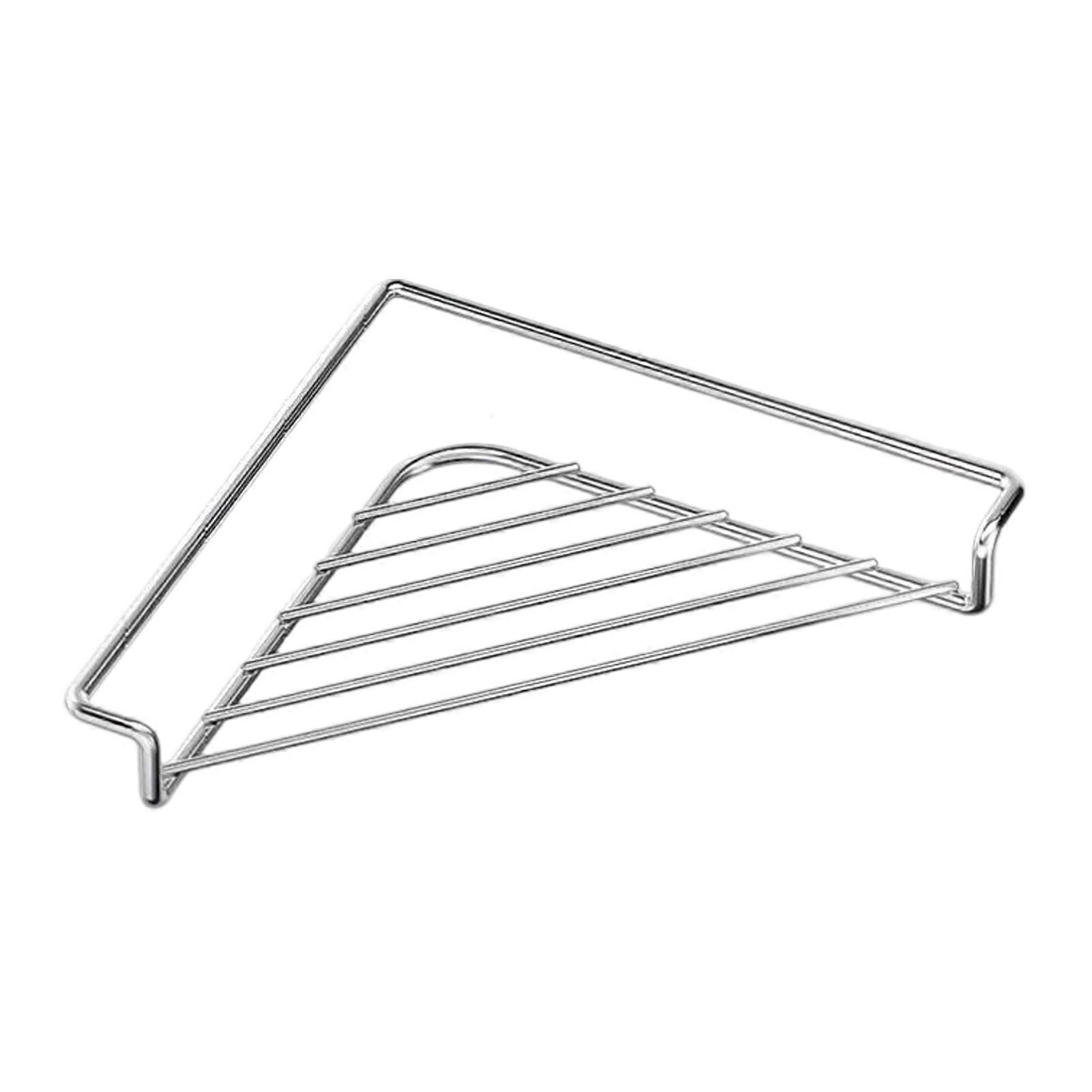 Rustproof Stainless Steel Sink Corner Drain Rack Triangular Organizer