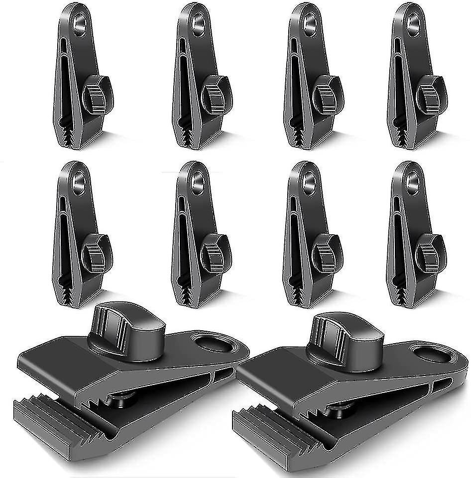 Tarp Clips, 10 Pieces Set Of Locking Clips Multi-function Secure Tarp Clamps