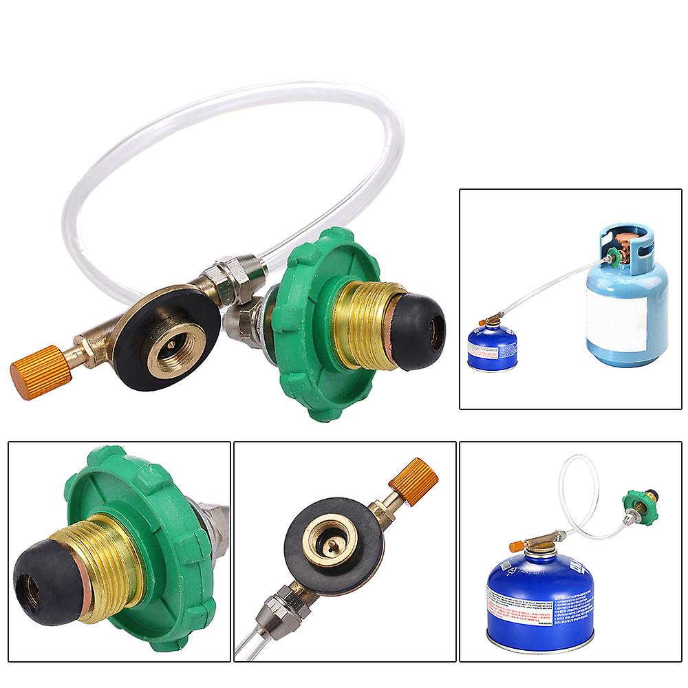 Camping Stove Propane Refill Adapter Flat Cylinder Tank Coupler