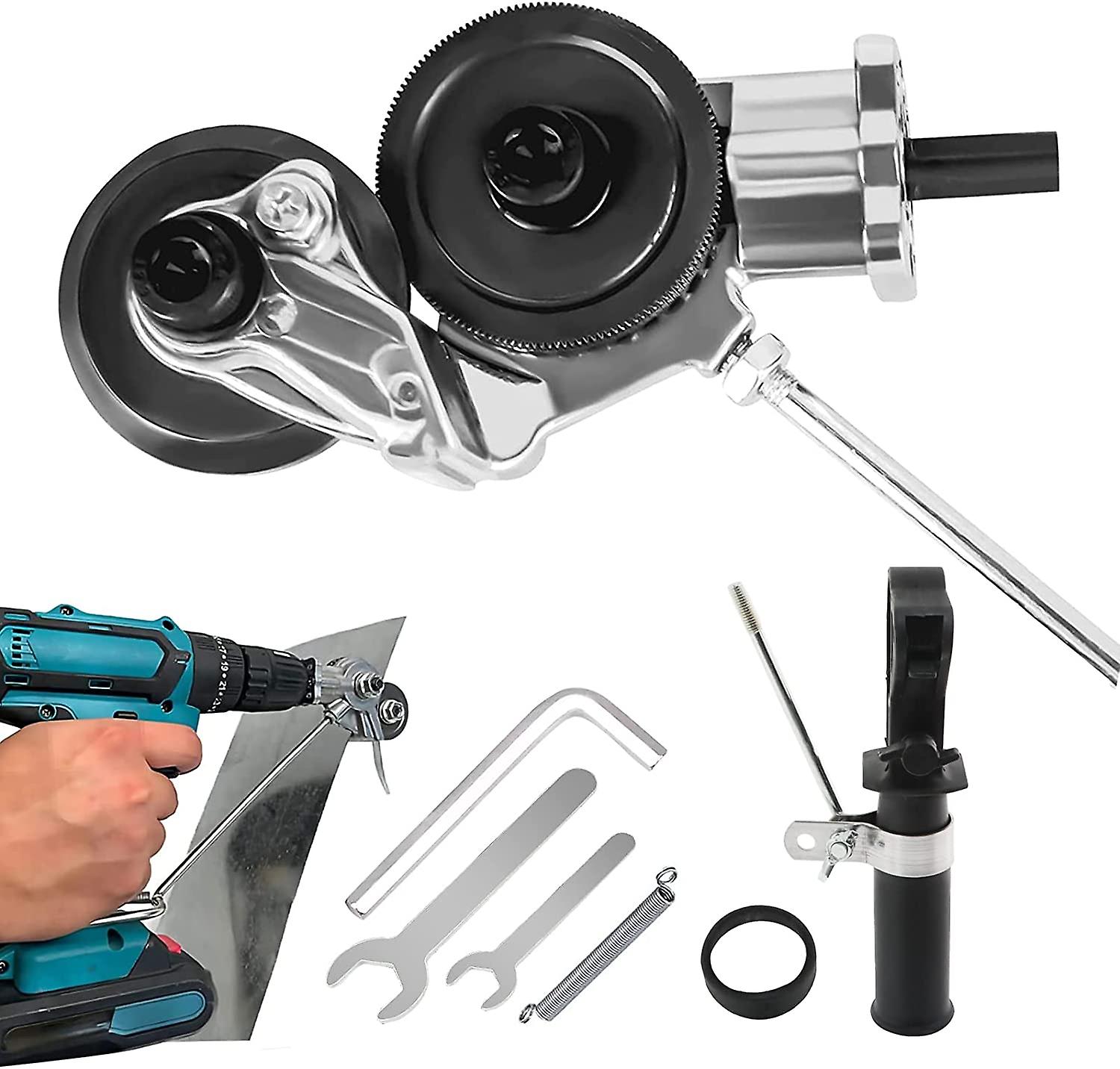 2022 New Electric Drill Shears Plate Cutter,metal Nibbler Drill Attachment With Adapter, Diy Metal Snips Attachments Tool,sheet Metal Knife For Cuttin