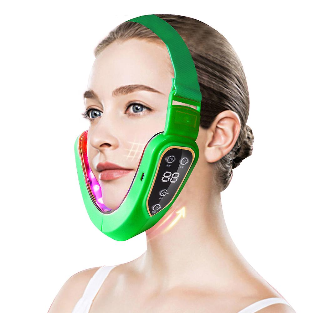 Facial Lifting Device Led Photon Therapy Facial Slimming Massager Double Chin V-shaped Cheek Lift Ems Face Massager
