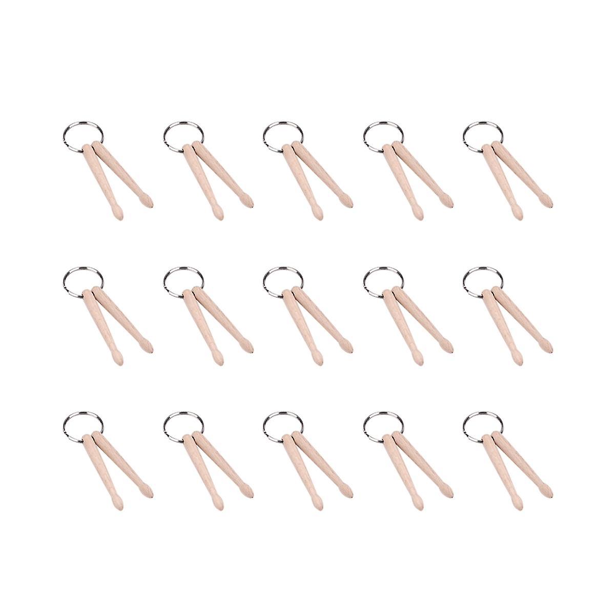 Mini Drum Stick Key Chain Wooden Drum Stick Key Ring Percussion Stick Buckle Ring Drumstick Jewelry