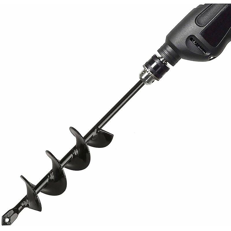 Garden Auger Drill,Garden Auger Bit, Practical Planting Tool for Flower Planting Trees Shrubs - 4×22cm