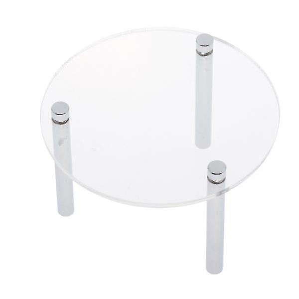 2xClear Acrylic Toy Display Show Stand Shelf 5.5cm