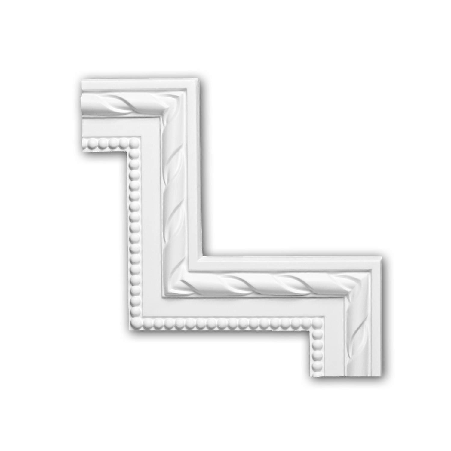 e-Delux GmbH 1 x Élément de coin 152294 Profhome blanc Mousse de polyuréthane rigide prétraité léger, solide, indéformable