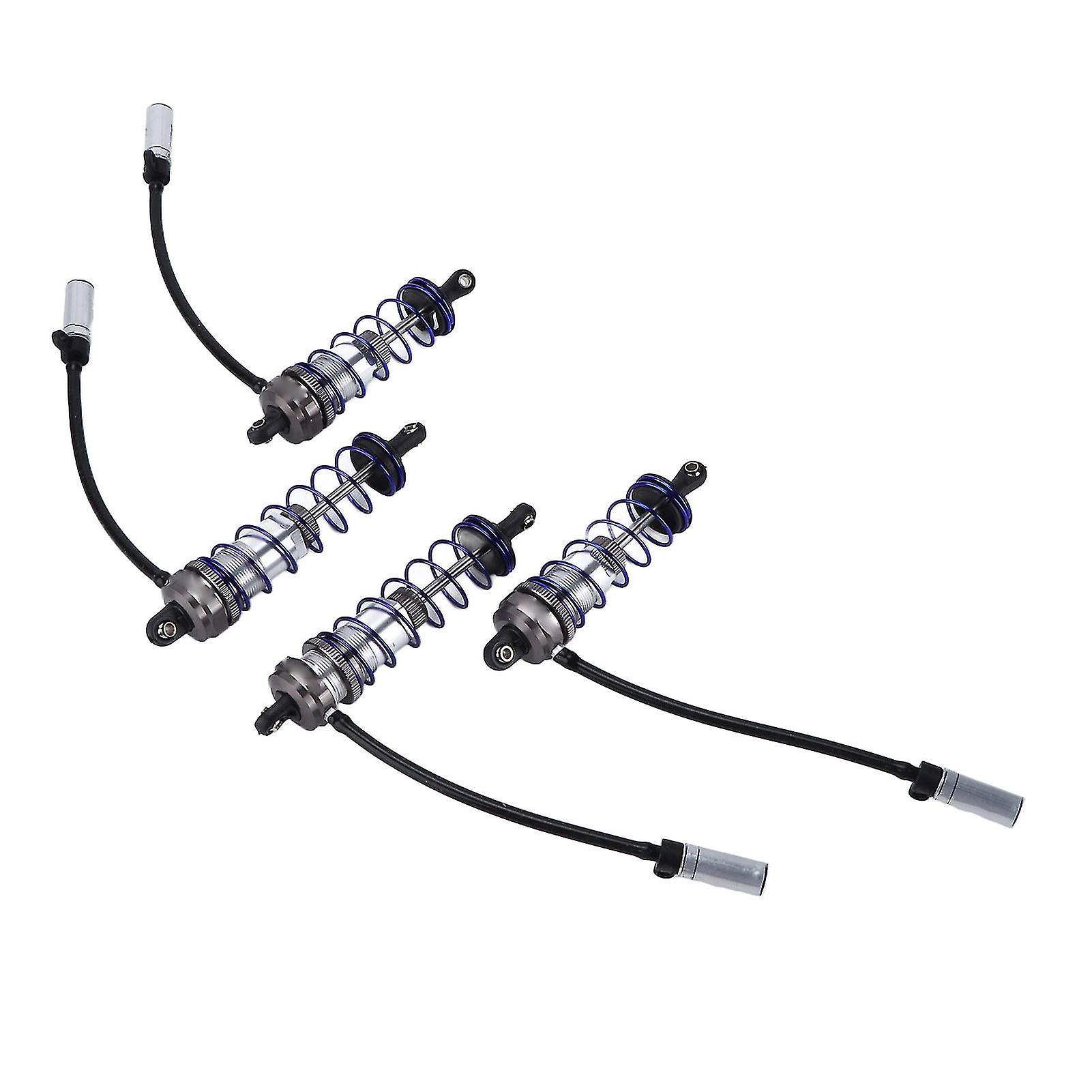 4Pcs Front Rear Damper High Strength Provide Balanced Driving Shock Absorption Adjustable Dampertitanium Color