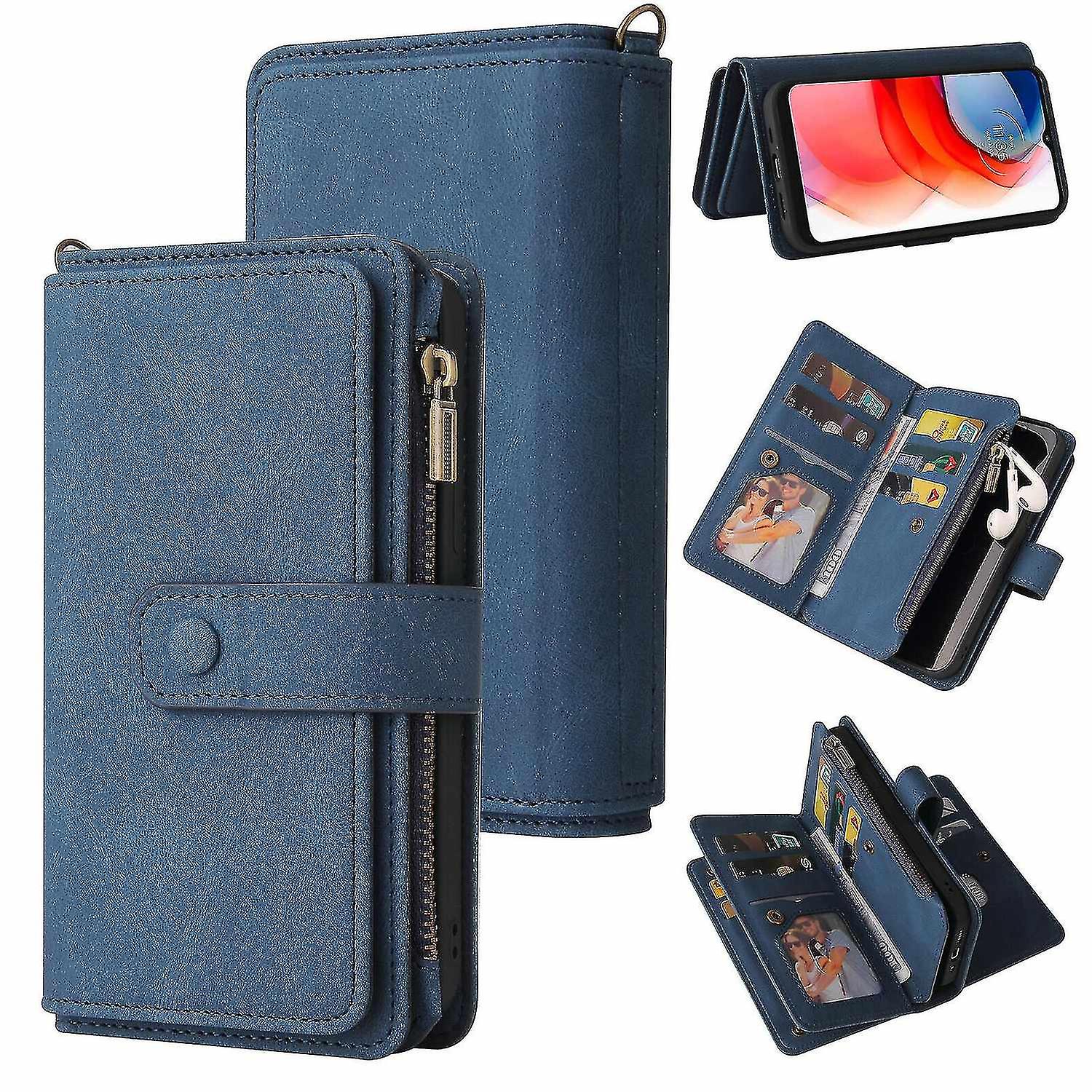 Compatible With Xperia 1 Iii Case Wallet Flip Card Holder Pu Leather Magnetic Protective Flip Cover