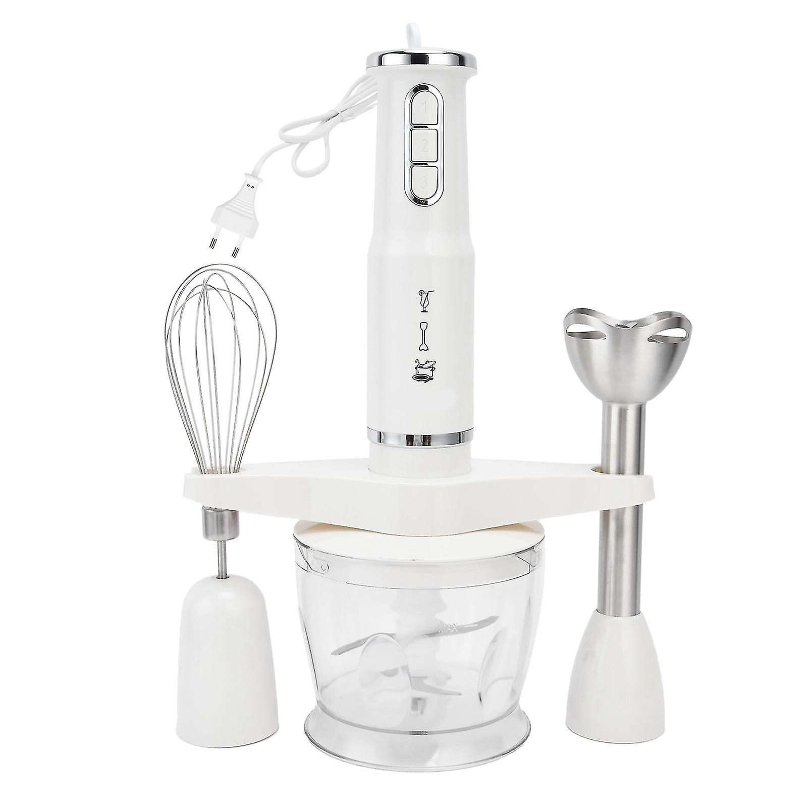Multifunctionele Staafmixer 600w Elektrische Roerder Keukenmachine Eu Plug 220v Wit