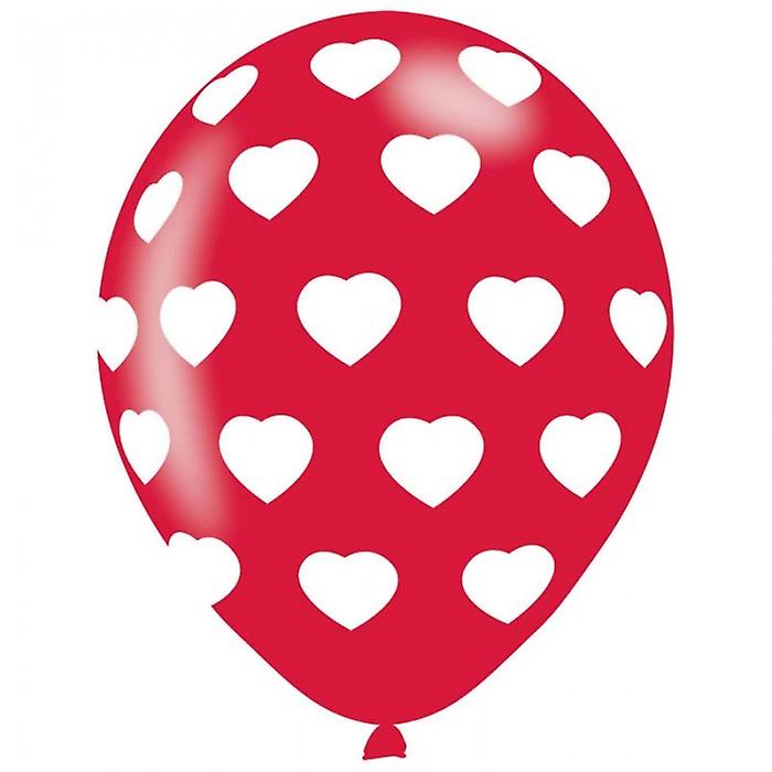 Amscan Latex Heart Party Balloon (Pack of 6)
