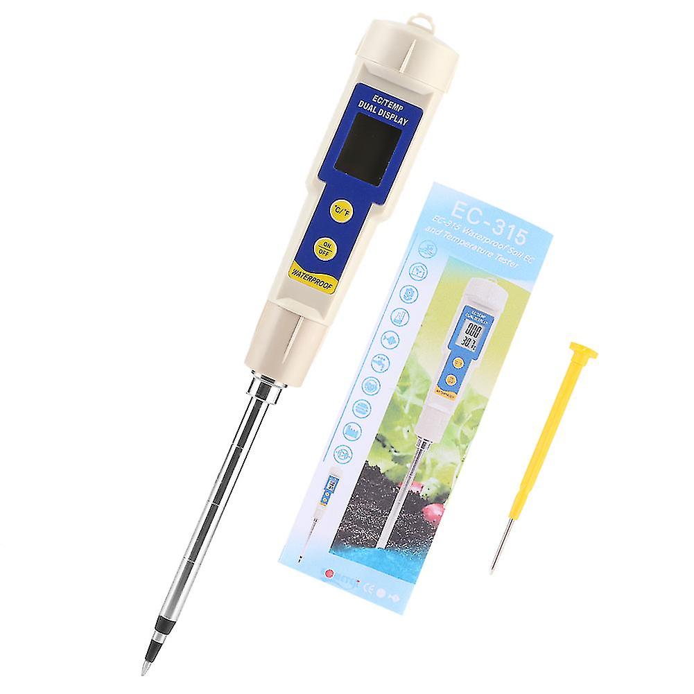 Portable Mini Digital Soil EC Meter 28.6cm Plastic Salinity Tester