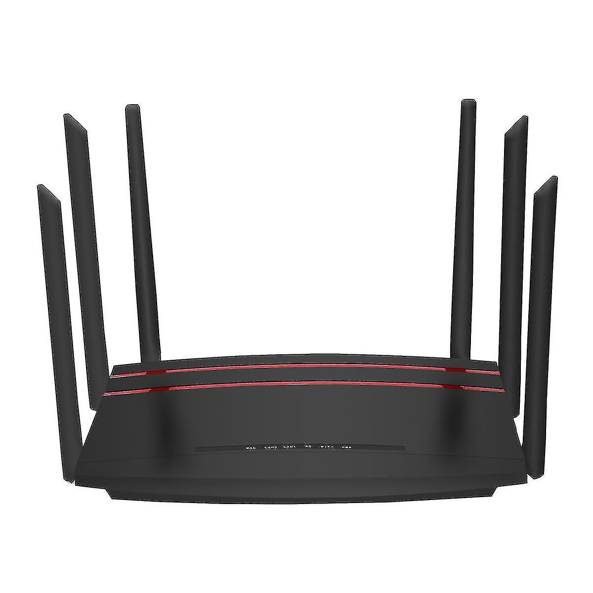 1200m Wireless Router Gigabit 4G Wifi Router Dualband 2.4 &5.8GHz 1 Wan + 4 Lan Port Office (EU-Stecker)