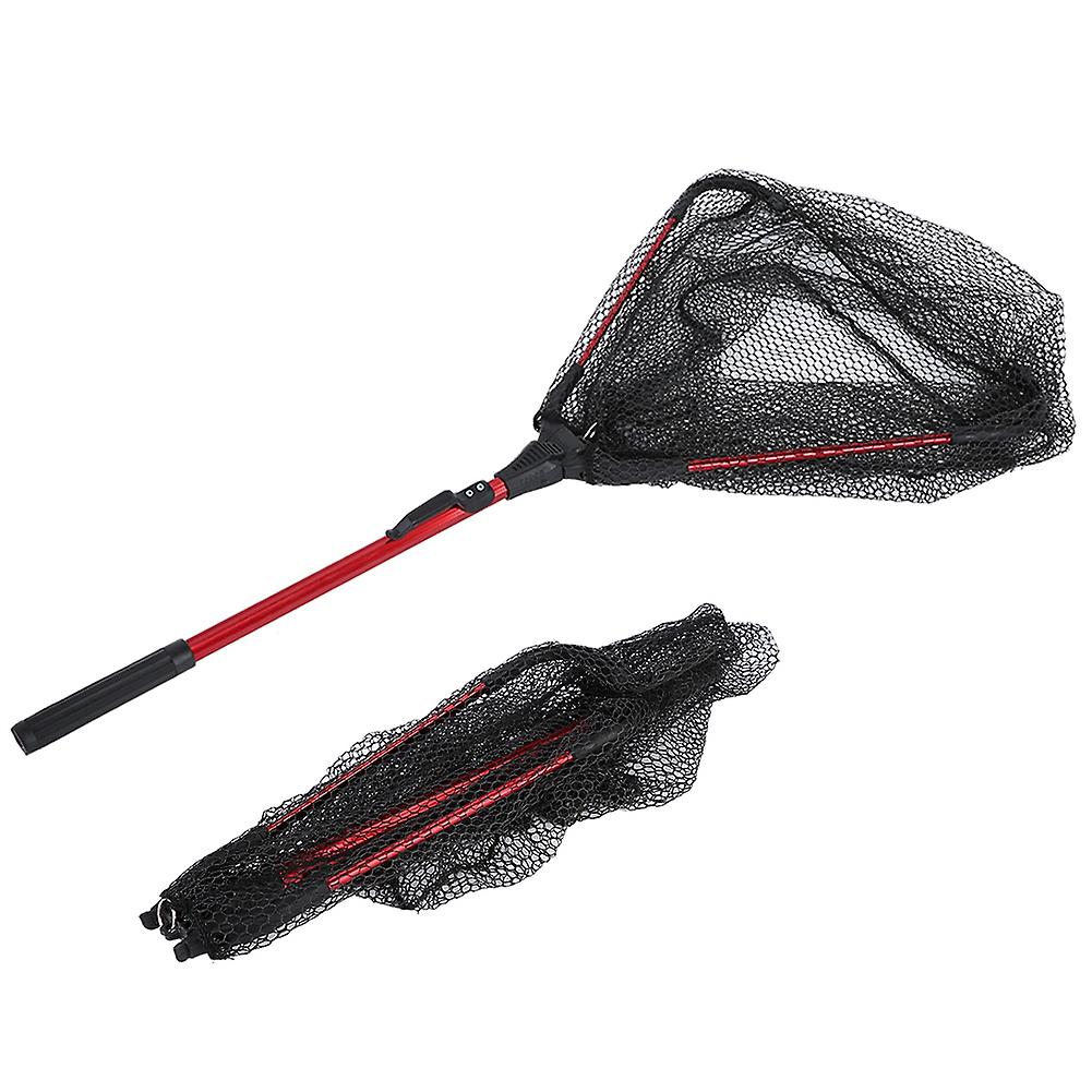 Fishing Net, Floating Net Head for Safe Fish Catching, Rubber Coated Non-Snag Mesh, Durable Nylon Material for Reliable Use, Lightweight Strong for