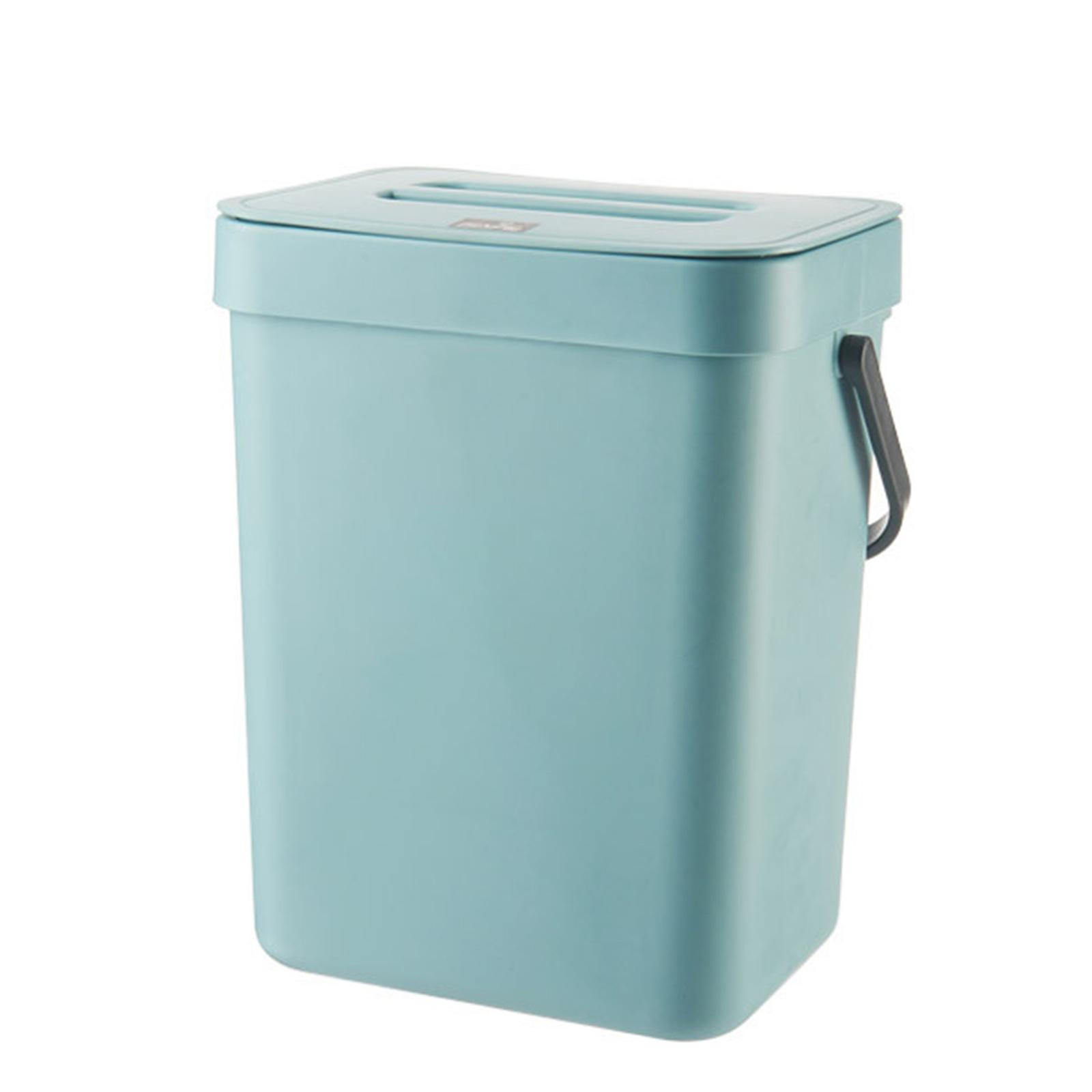 Push-top Trash Can Chef Hanging Automatic Returns Lid for Fruit Vegetable Pericarp