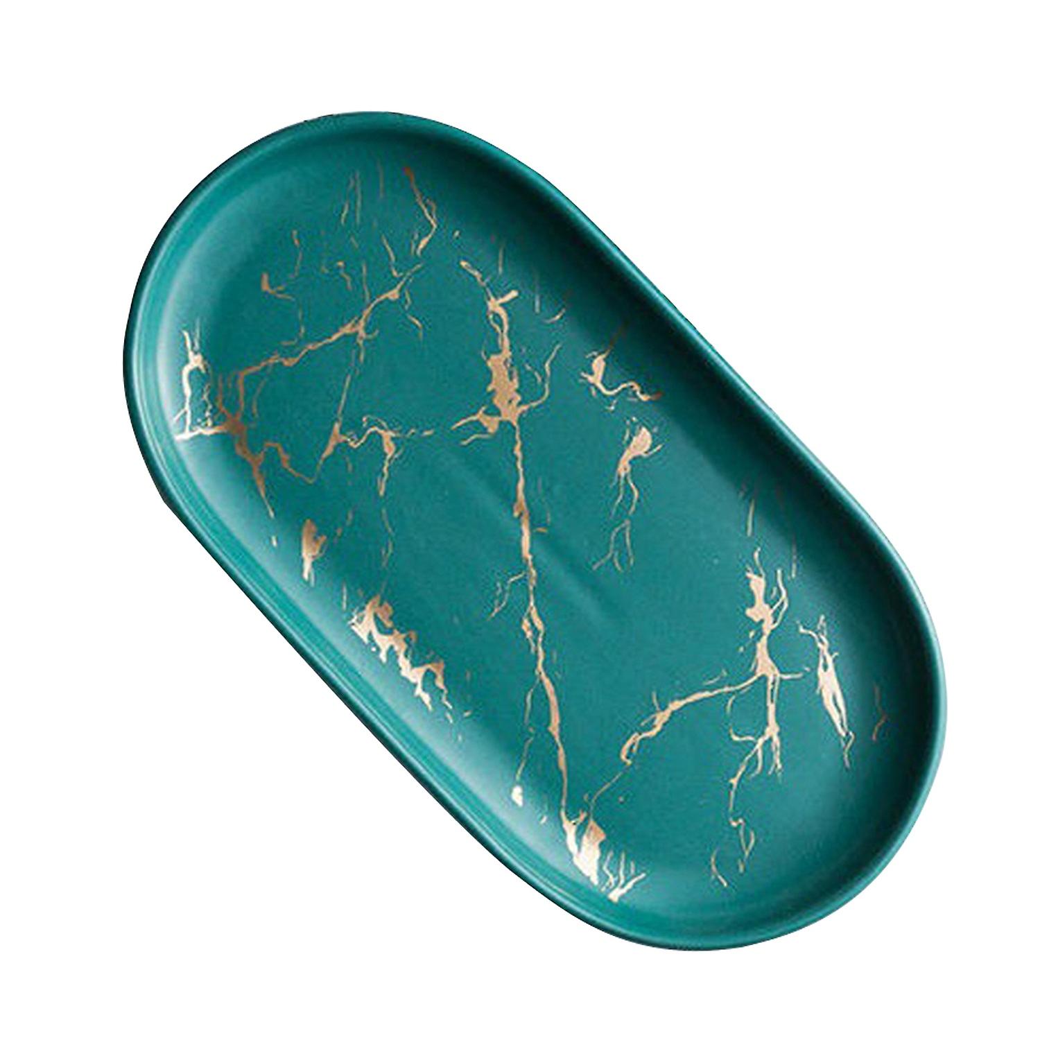Soap Tray High Durability Non-Slip Smooth Surface Easy to Clean Ceramics Storage Tray Bathroom Count