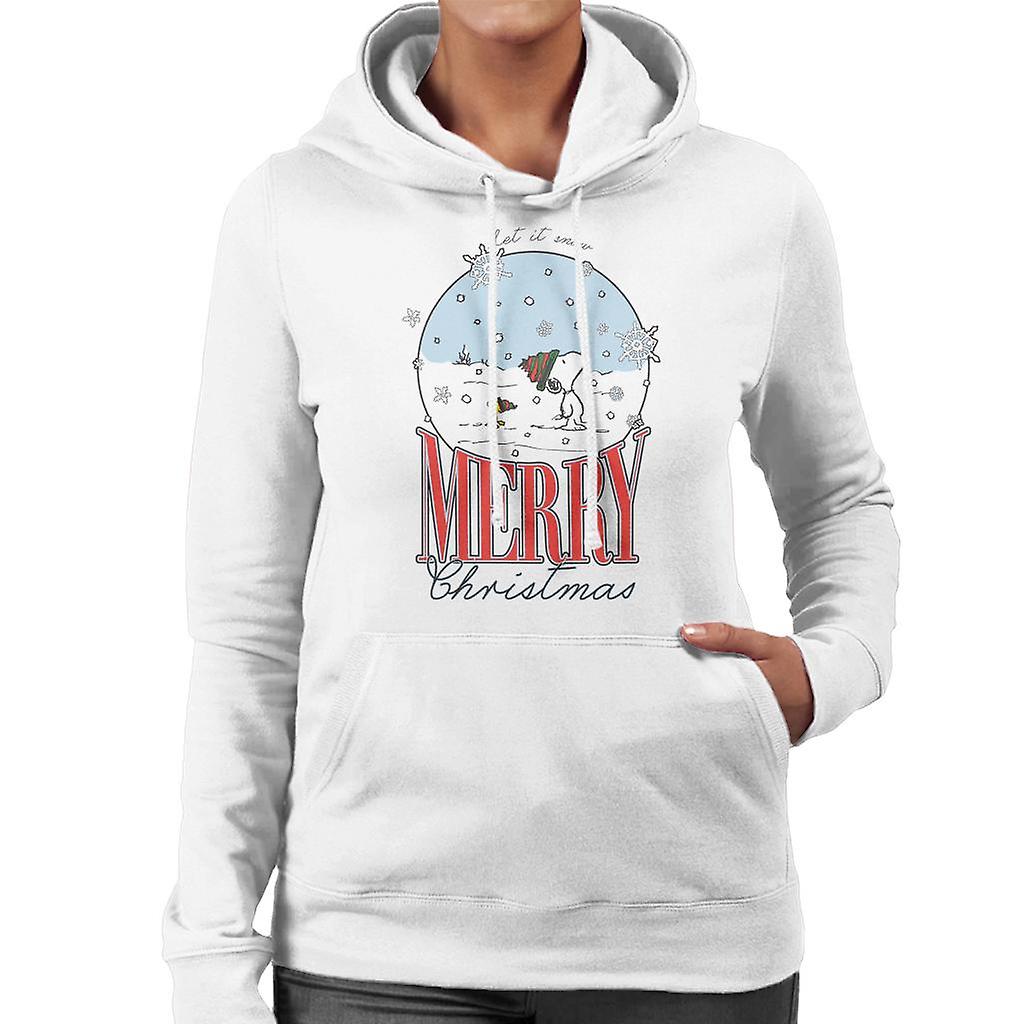 Arachidi Neve Globe Allegri Natale Donne's Felpa con cappuccio