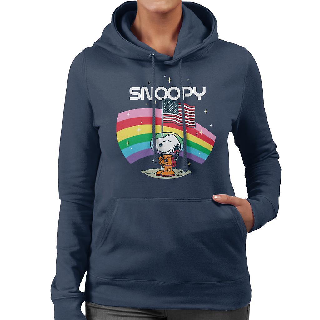 Peanuts Snoopy Starry Rainbow Moon Women's Hooded Sweatshirt