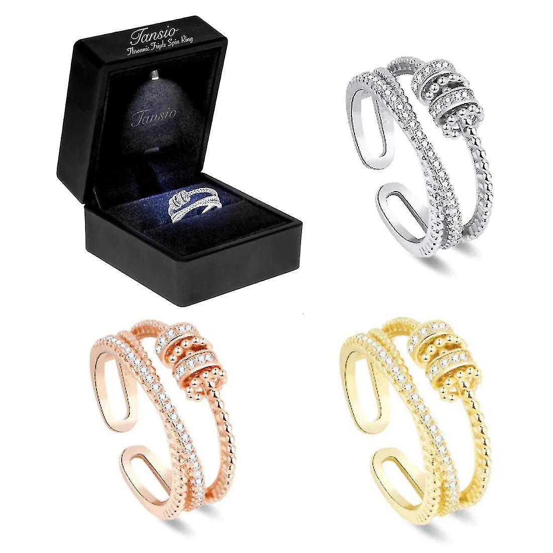 Dansio Threanic Triple Spin Ring