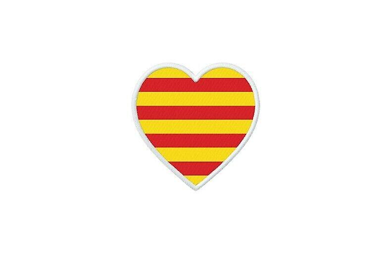 Patch badge ecusson prints thermocollant flag catalan heart catalog