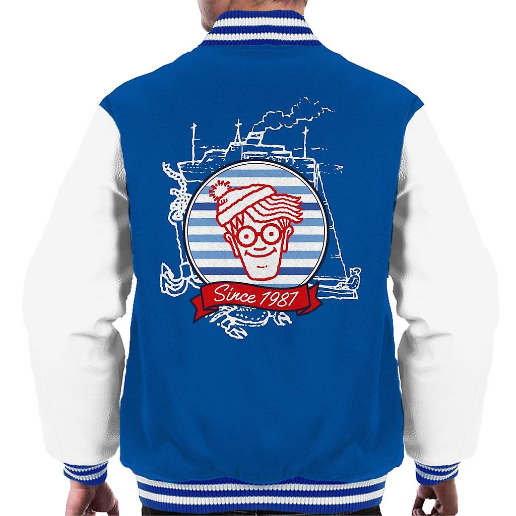Where's Wally Since 1987 Boat Men's Varsity Jacket