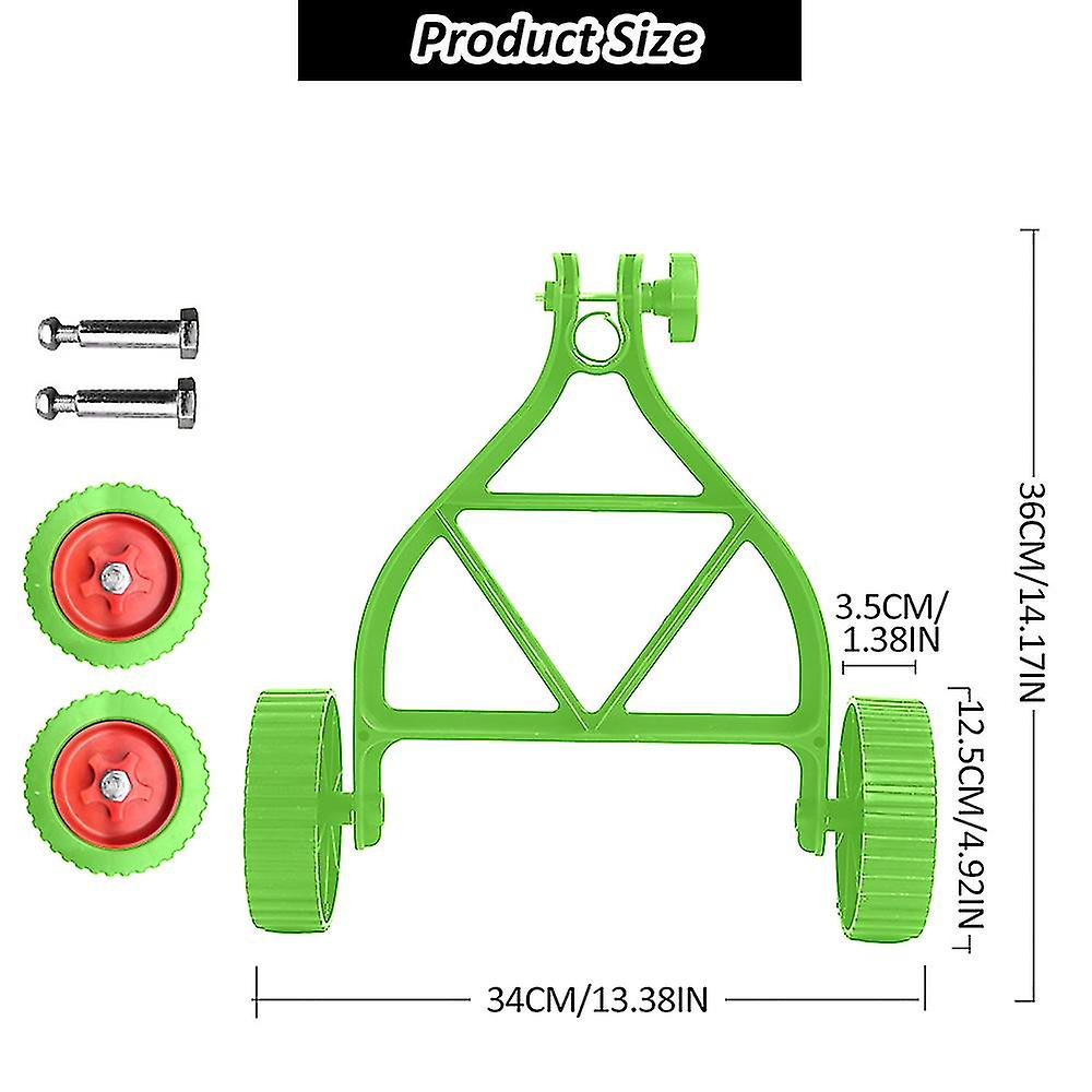 Universal String Trimmer Grass Eater Weed Cutter Adjustable Support Wheels Set for Cordless Grass Trimmer Auxiliary Wheel