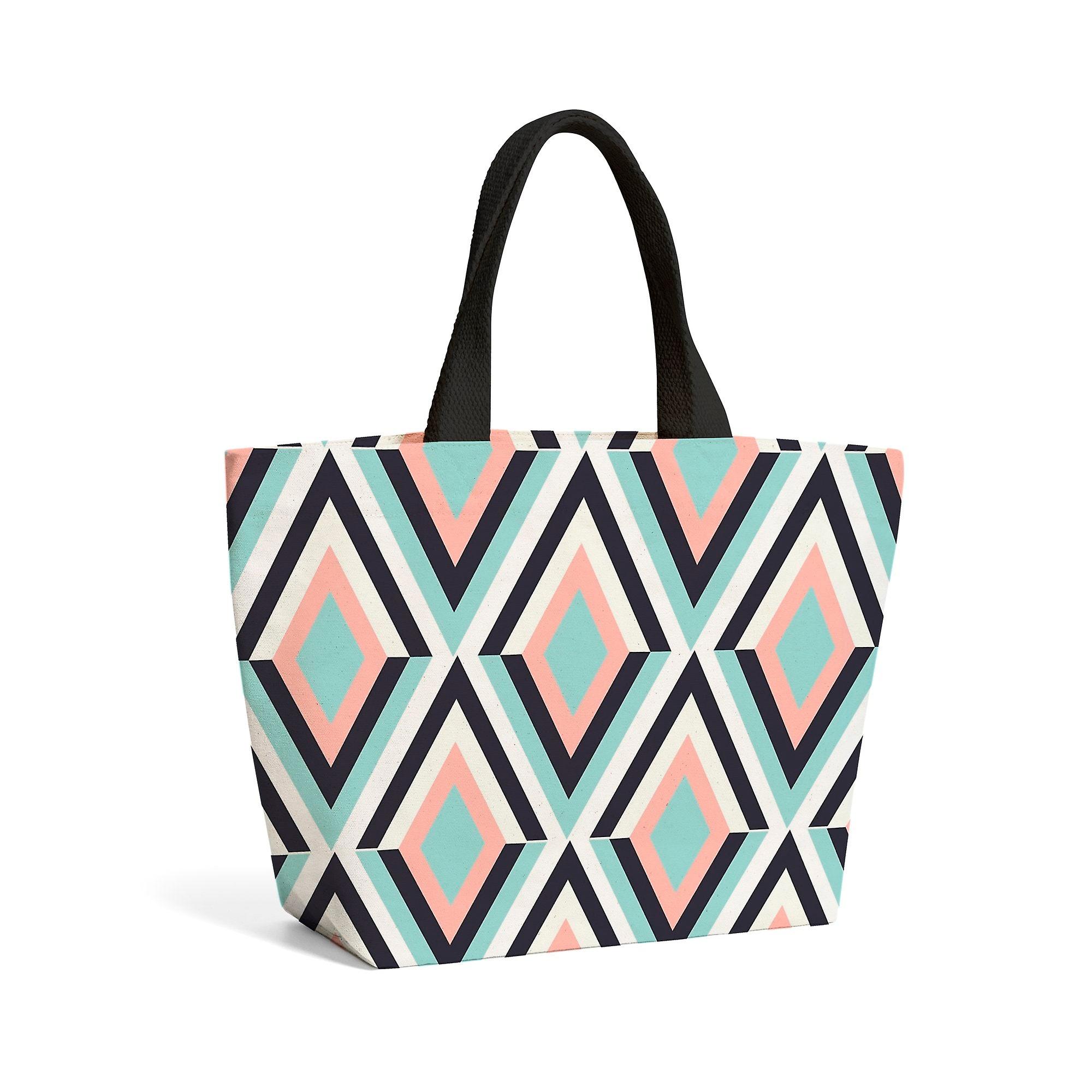 Abstract Pattern Beach Shopper Tote Bag