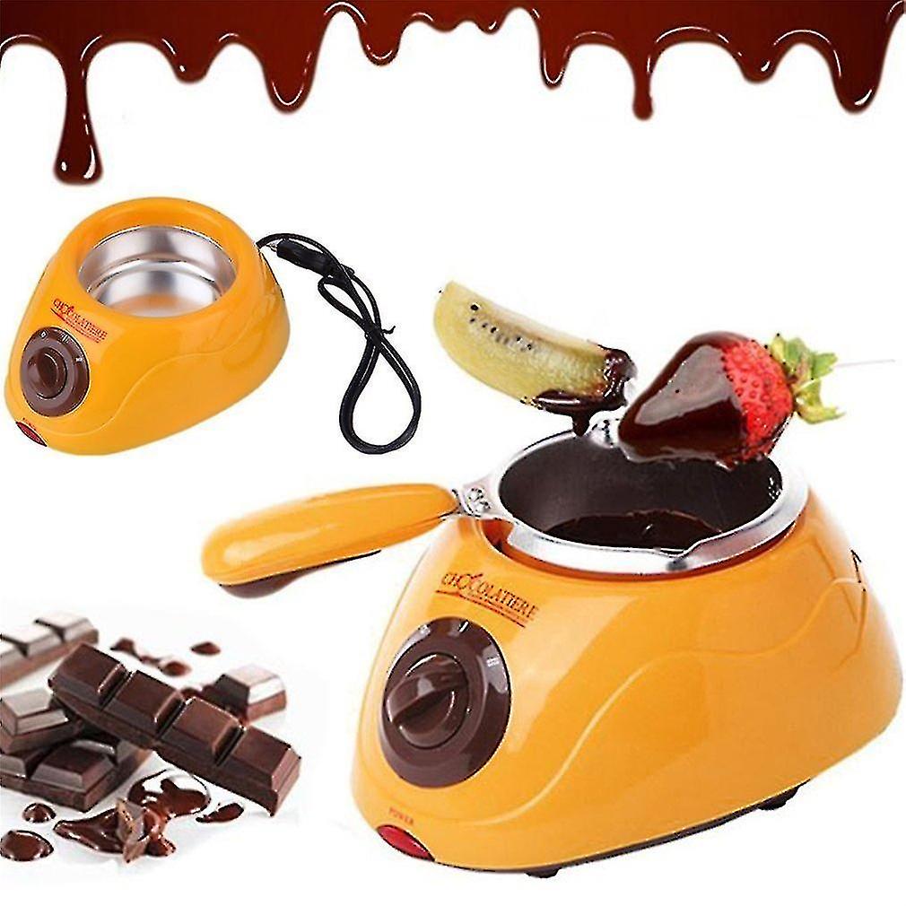 Fondue Pots Sets Durable Hot Chocolate Melting Pot Electric Fondue Melter Machine Set Diy Tool