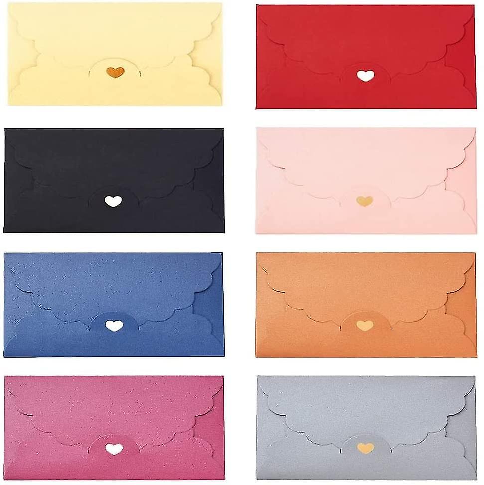 Cute Envelopes,40 Pieces Colorful Envelopes,mini Envelopes,mini Gift Card