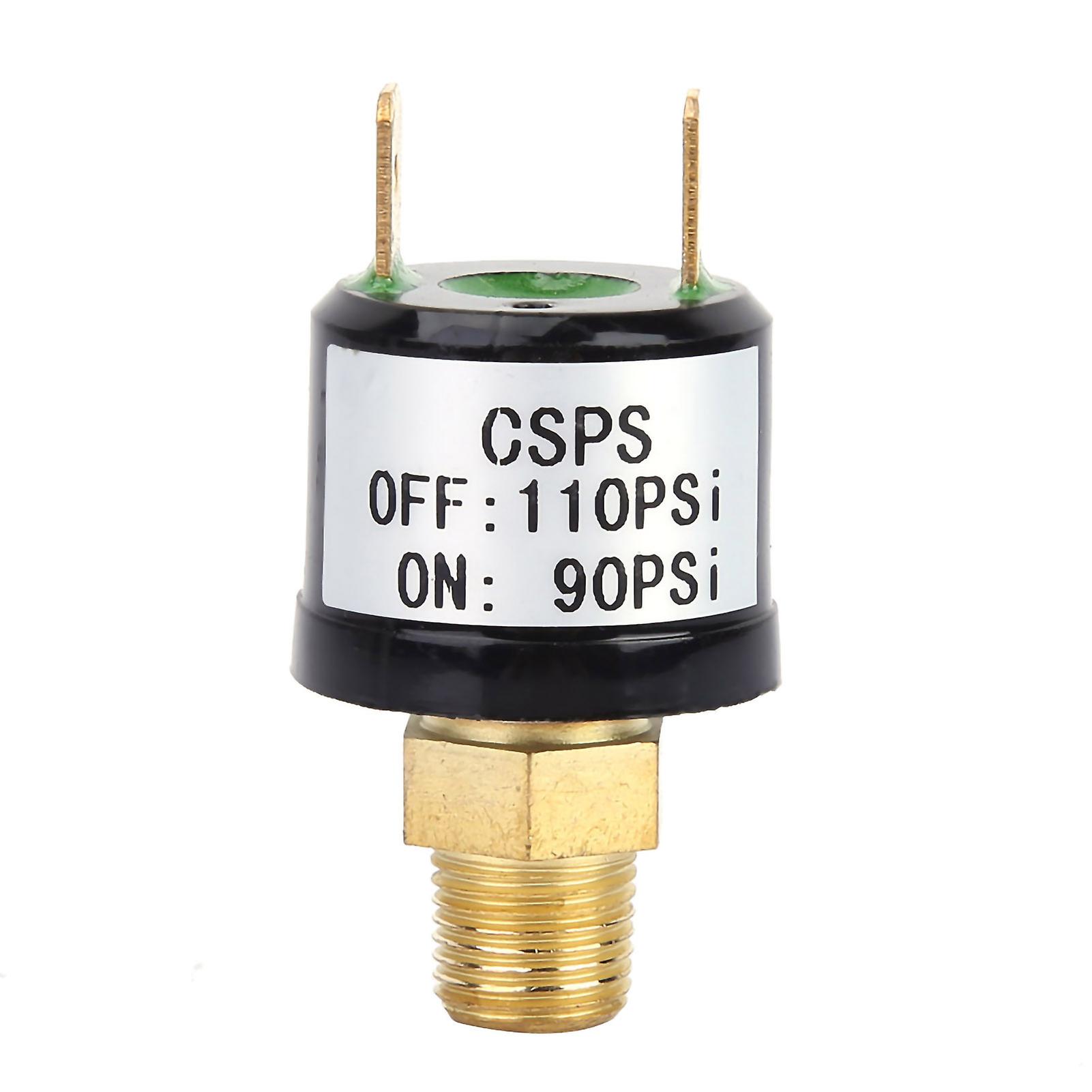 Ouitble Air Compressor Pressure Switch Air Compressor Pressure Control Switch Valve, Heavy Duty, 90-110 PSI, for Air Compressor