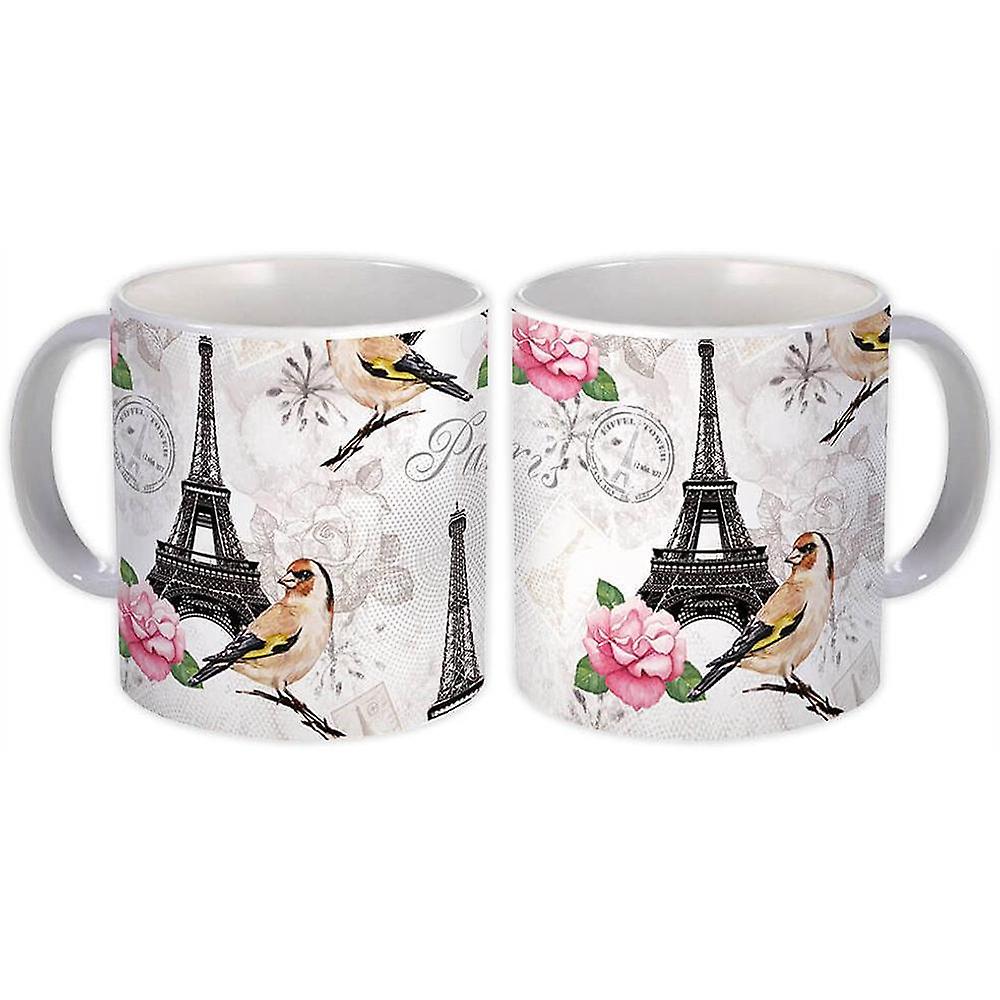 Gift Mug: Goldfinch Paris Pattern